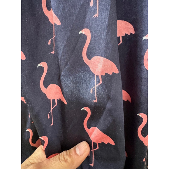 SHEIN Girls Navy Pink Flamingo Print Pajama Set XL - Picture 5 of 8